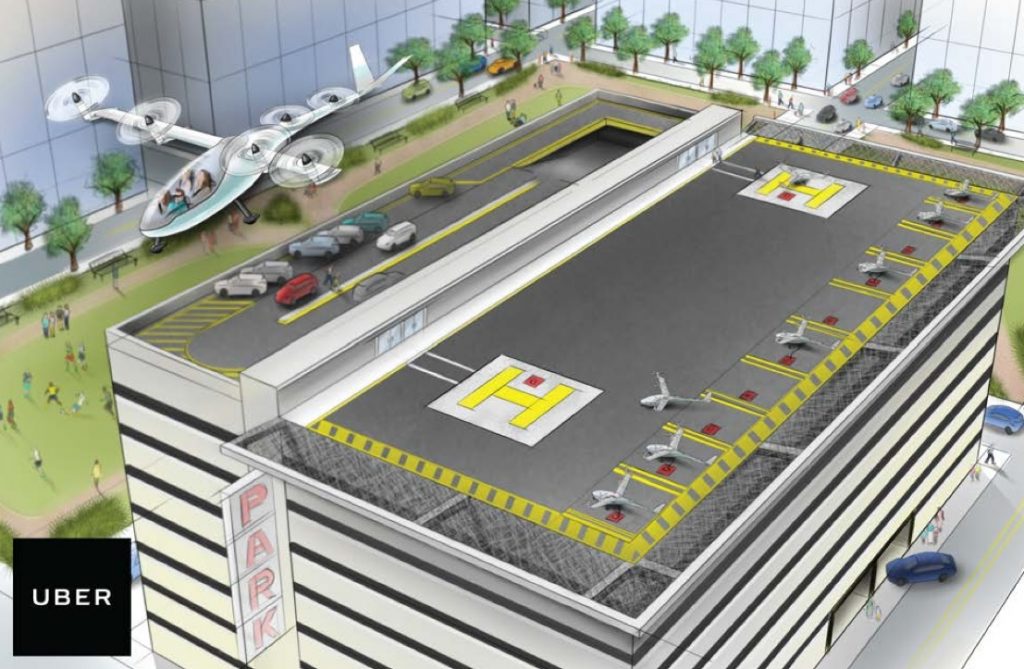 Uber flying taxis