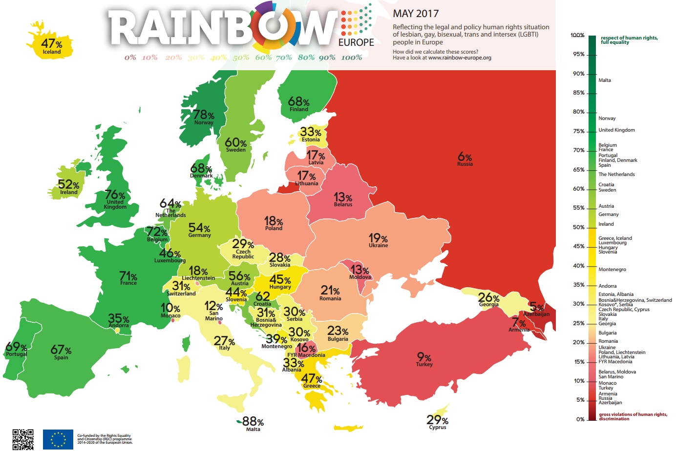 International Day against Homophobia: top European countries where LGBT community faces most discrimination
