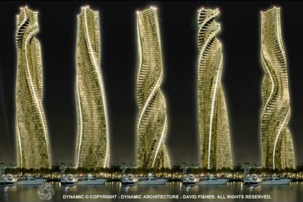 Architectural Wonder, Rotating Skyscraper in Dubai