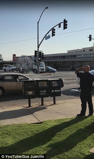 Crazy moments on the street of LA. Road rage went to level 9000 in just a couple of minutes with the driver running off eventually, but the police caught up with him
